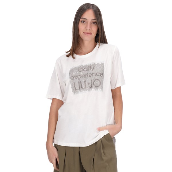 Liu Jo Abbigliamento Donna T-shirt Bianco D TF4020JS923