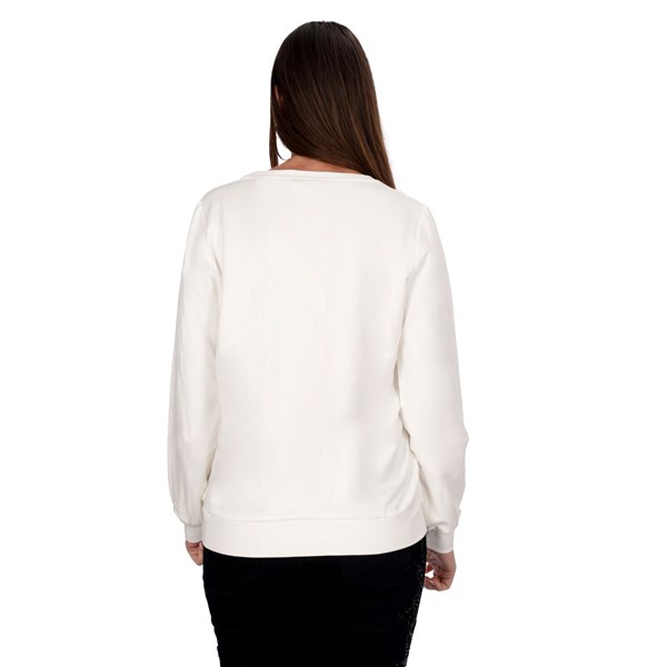 Liu Jo Abbigliamento Donna Felpa Bianco D TF4212FS576