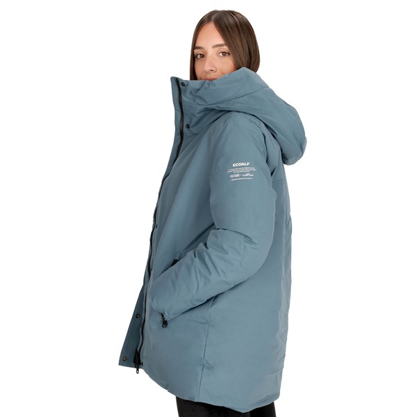 Ecoalf Abbigliamento Donna Parka Petrolio D MAKAL0255