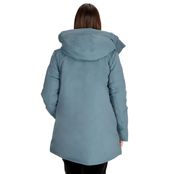 Ecoalf Abbigliamento Donna Parka Petrolio D MAKAL0255